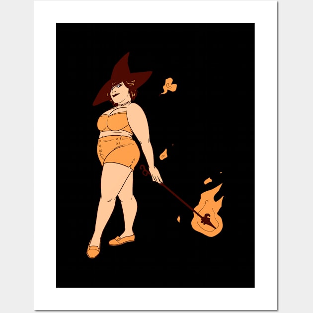 Fire Witch Wall Art by FindChaos